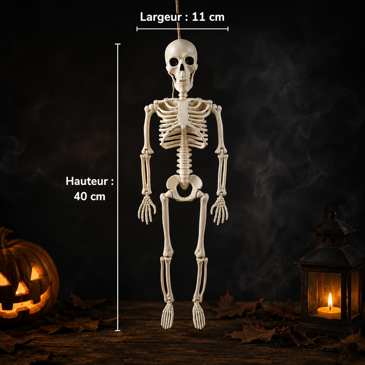 Squelette Articulé Halloween – Décoration Effrayante