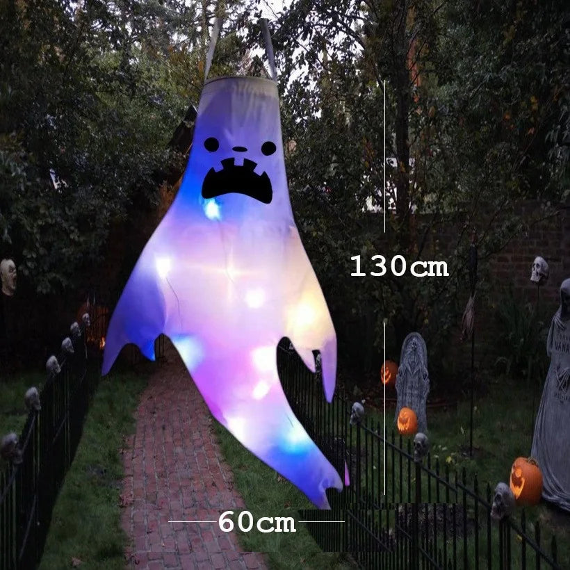 Fantôme Suspendu Lumineux LED – Édition Halloween