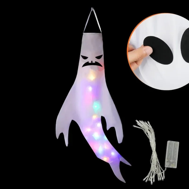 Fantôme Suspendu Lumineux LED – Édition Halloween