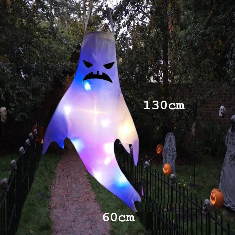 Fantôme Suspendu Lumineux LED – Édition Halloween