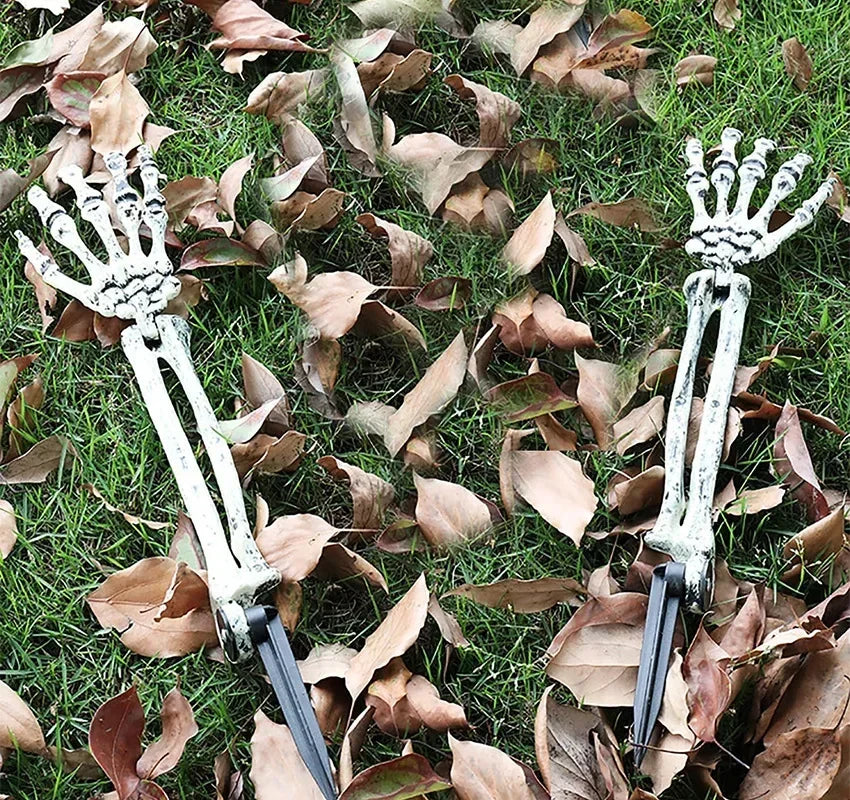 Bras de Squelette Halloween à Planter – Décoration Effrayante