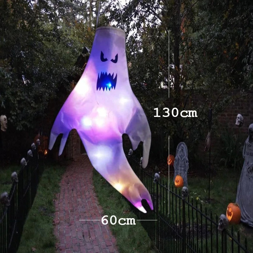 Fantôme Suspendu Lumineux LED – Édition Halloween